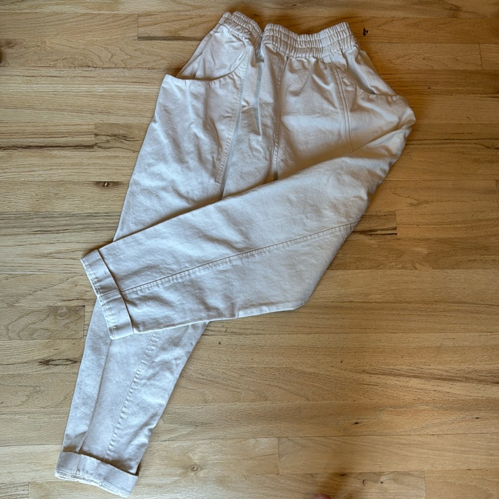Elizabeth Suzann Clyde pants in cream canvas sz 8